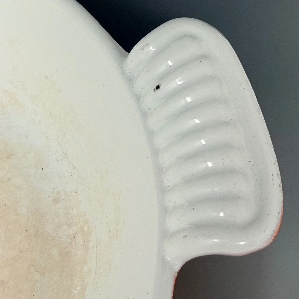 Le Creuset Flame Orange Enameled Cast Iron Oval Gratin Roasting Dish 36 France